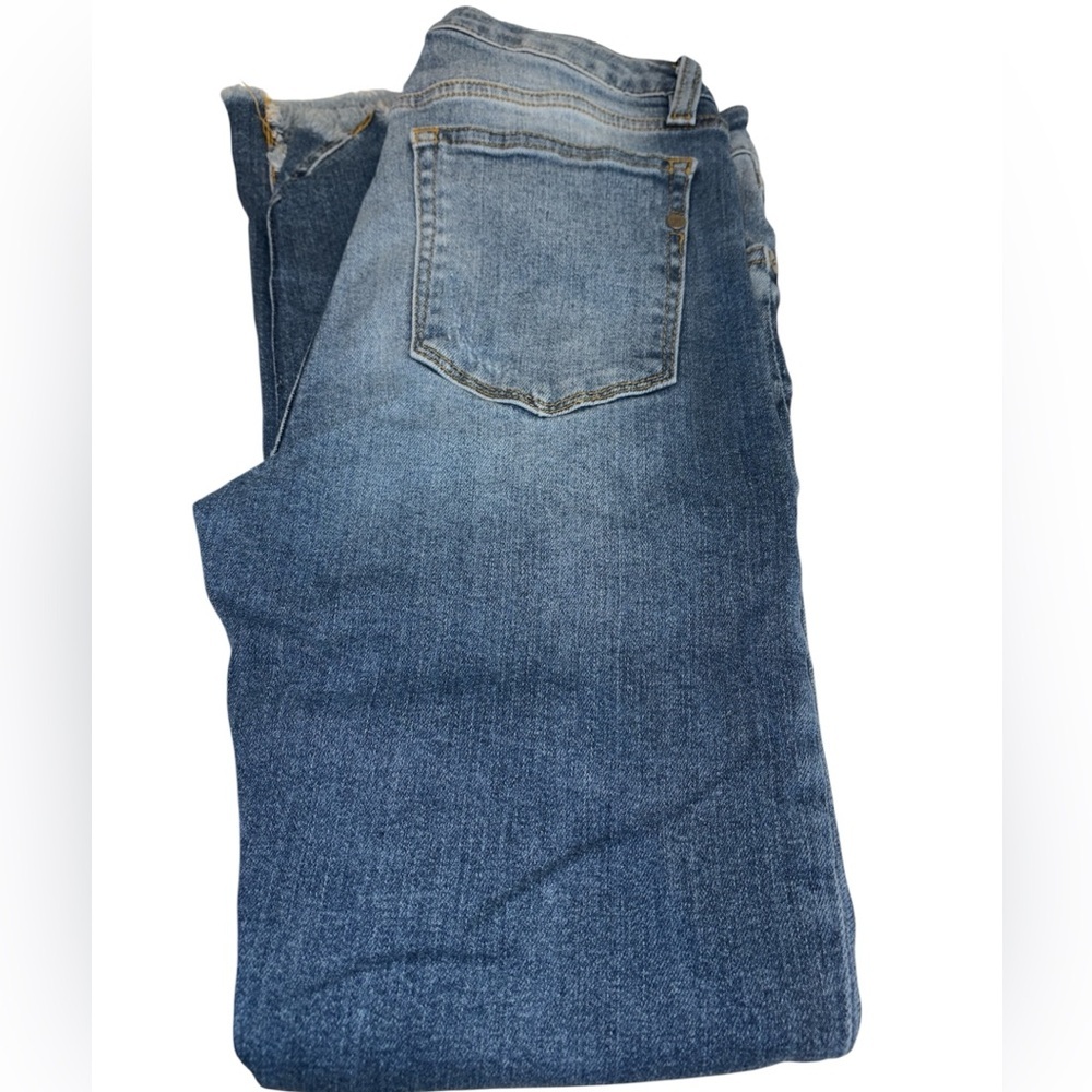 Miss Me jeans skinny fit ankle length button/zipper pockets distressed Size 26